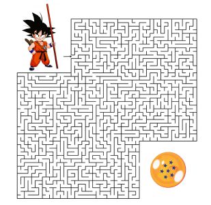 labirinto goku giochi enigmistici anime e manga
