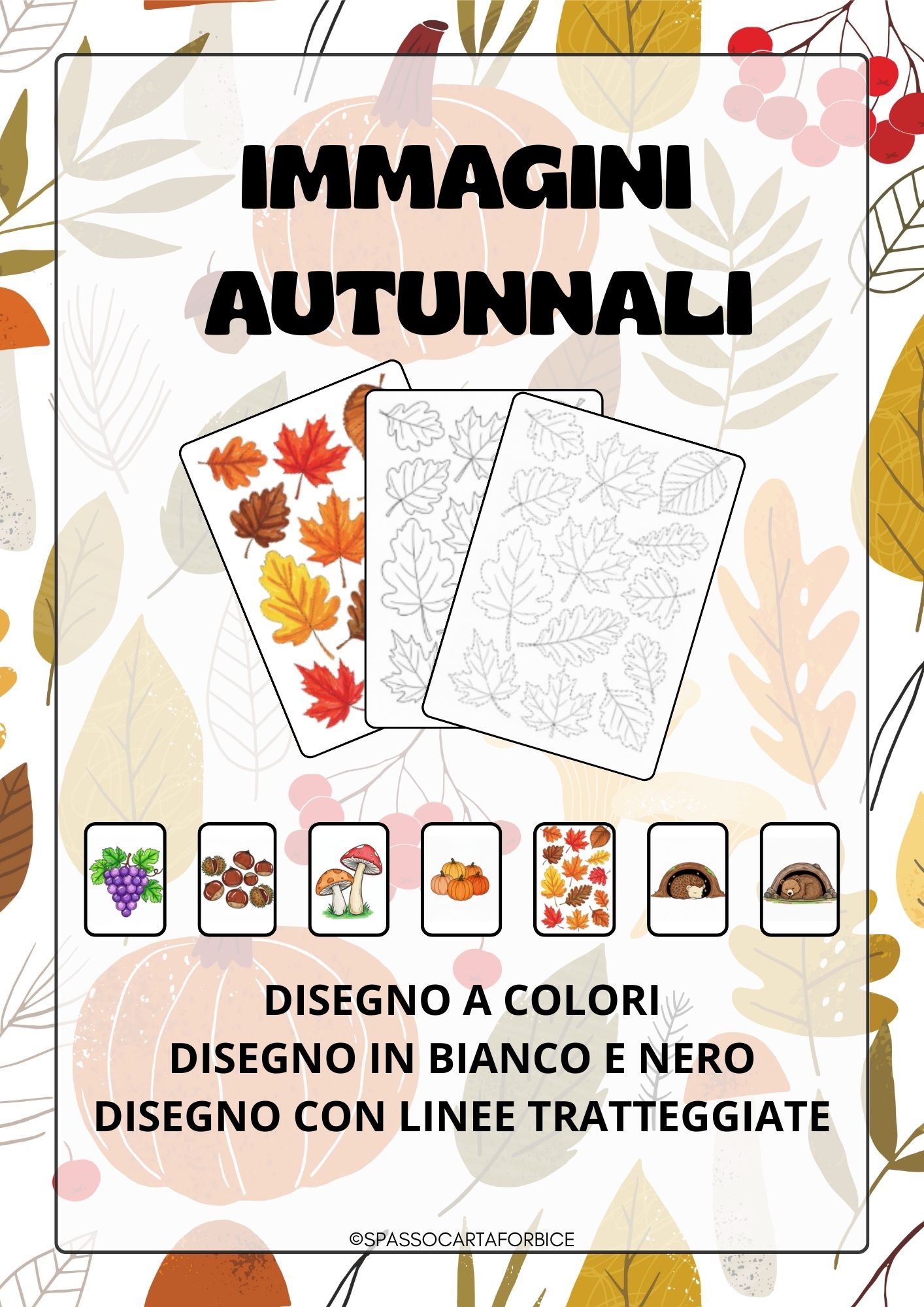 immagini da colorare di autunno