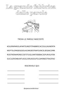 Cruciverba della grande fabbrica delle parole