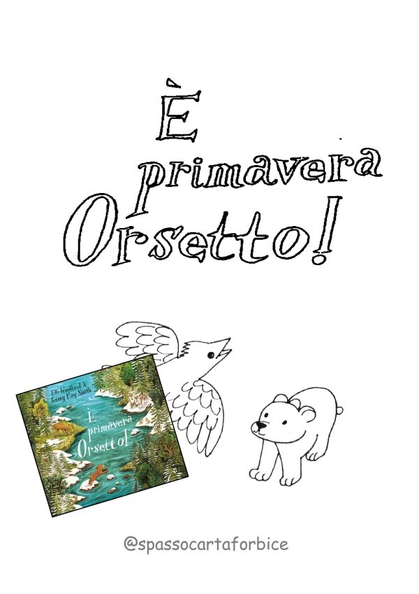 Colora logo È primavera orsetto