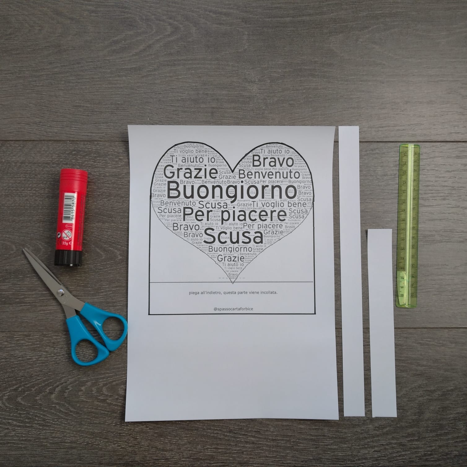 cuore con parole gentili