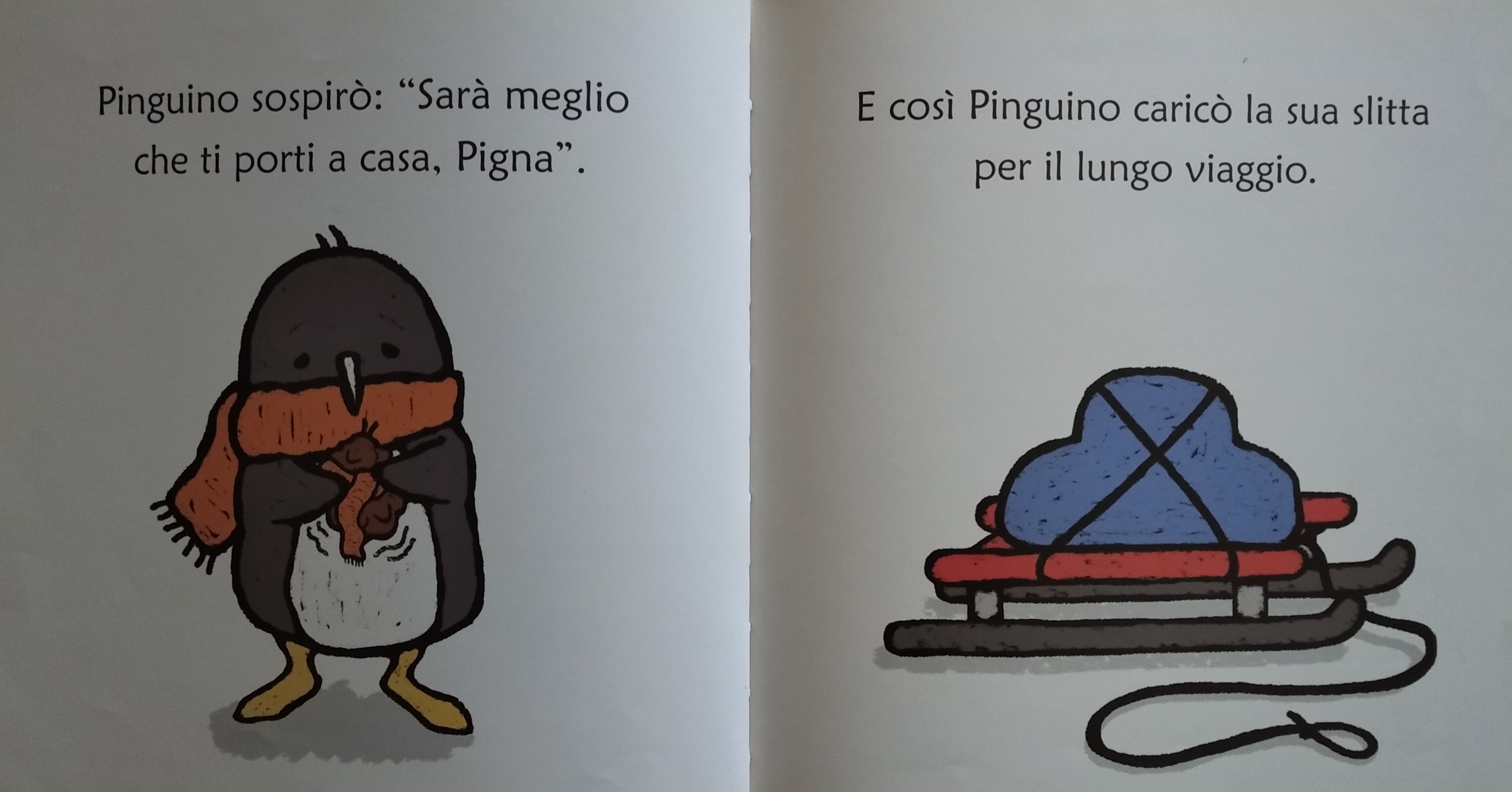 libri per bambini Pinguino e Pigna. Storia di una amicizia 