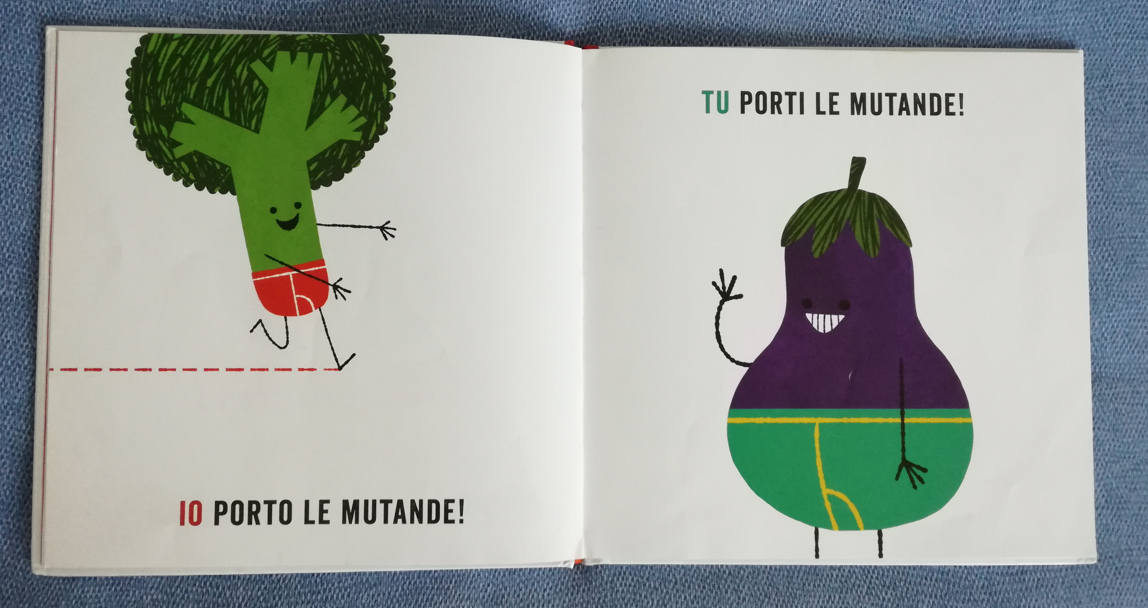 libri per bambini vegetali in mutande