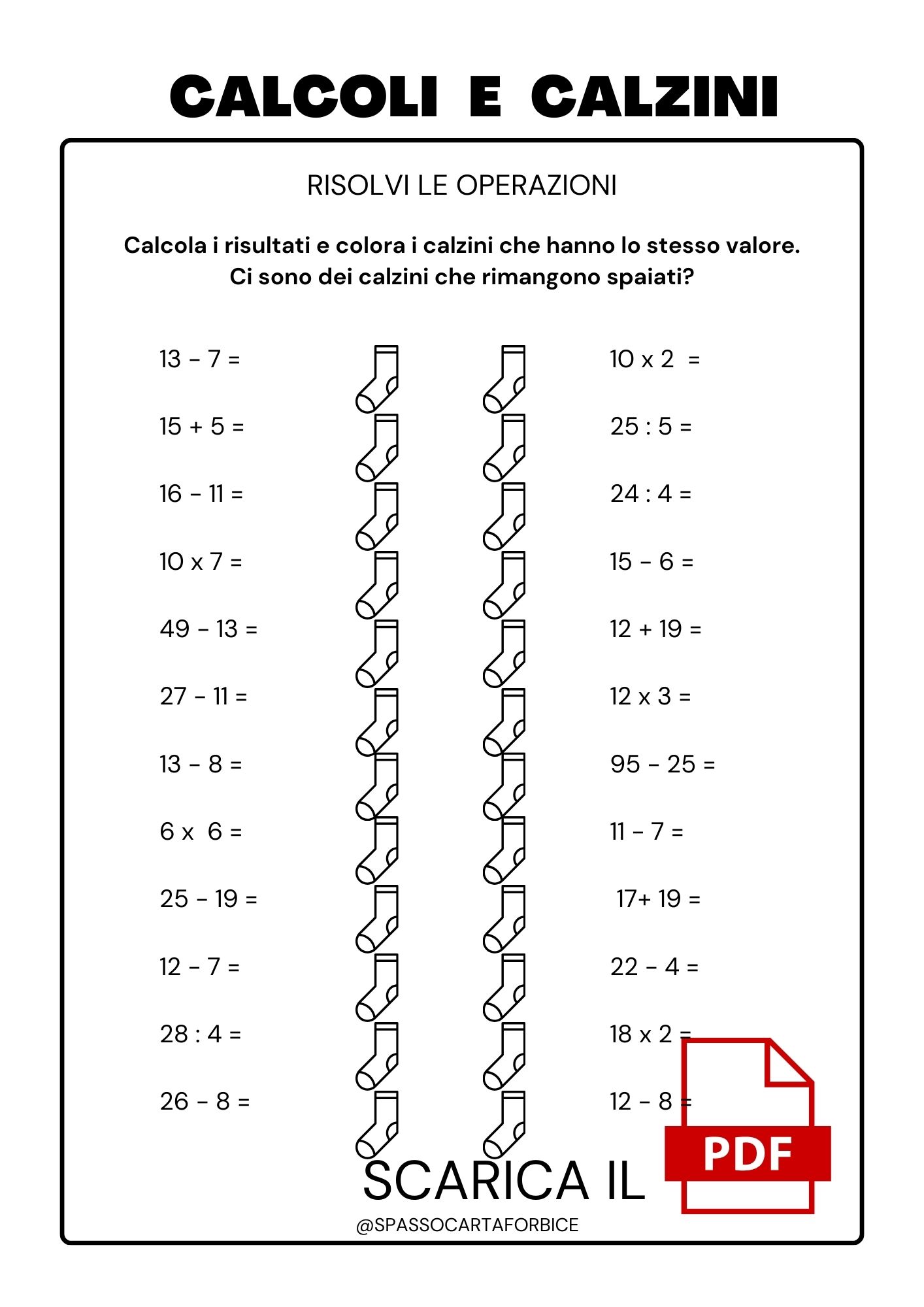 calcoli matematici