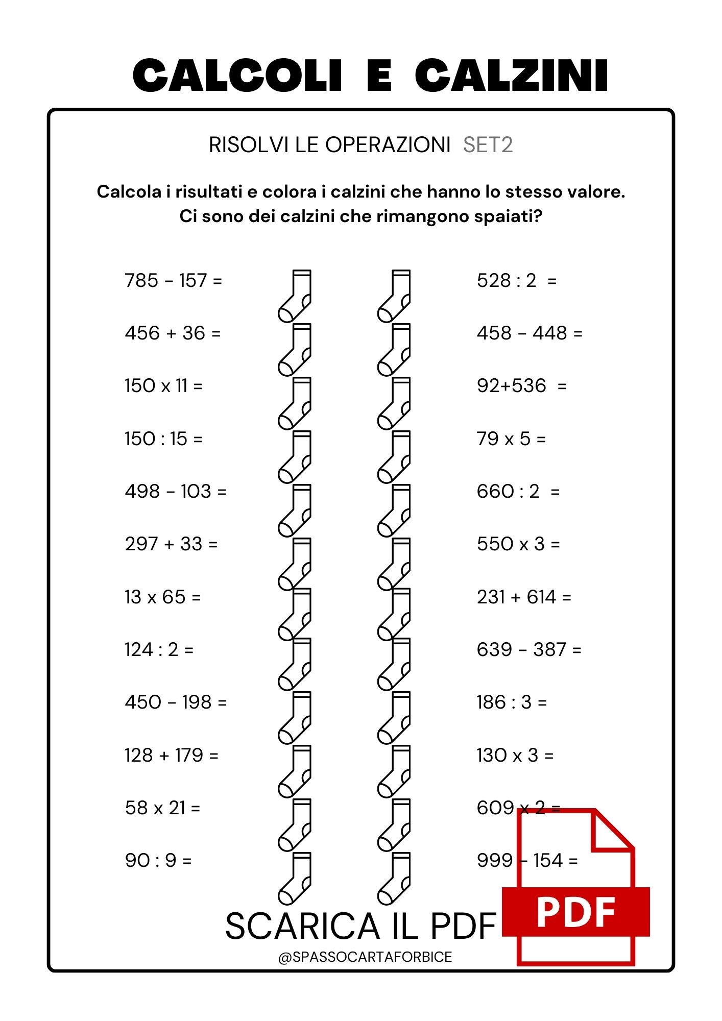 calcoli matematici