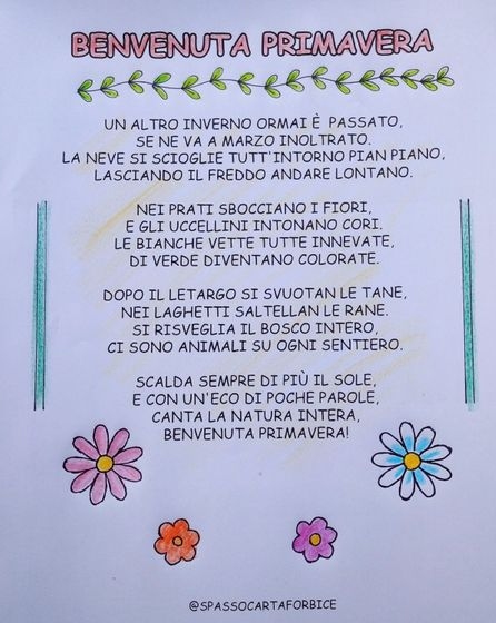 filastrocca di primavera