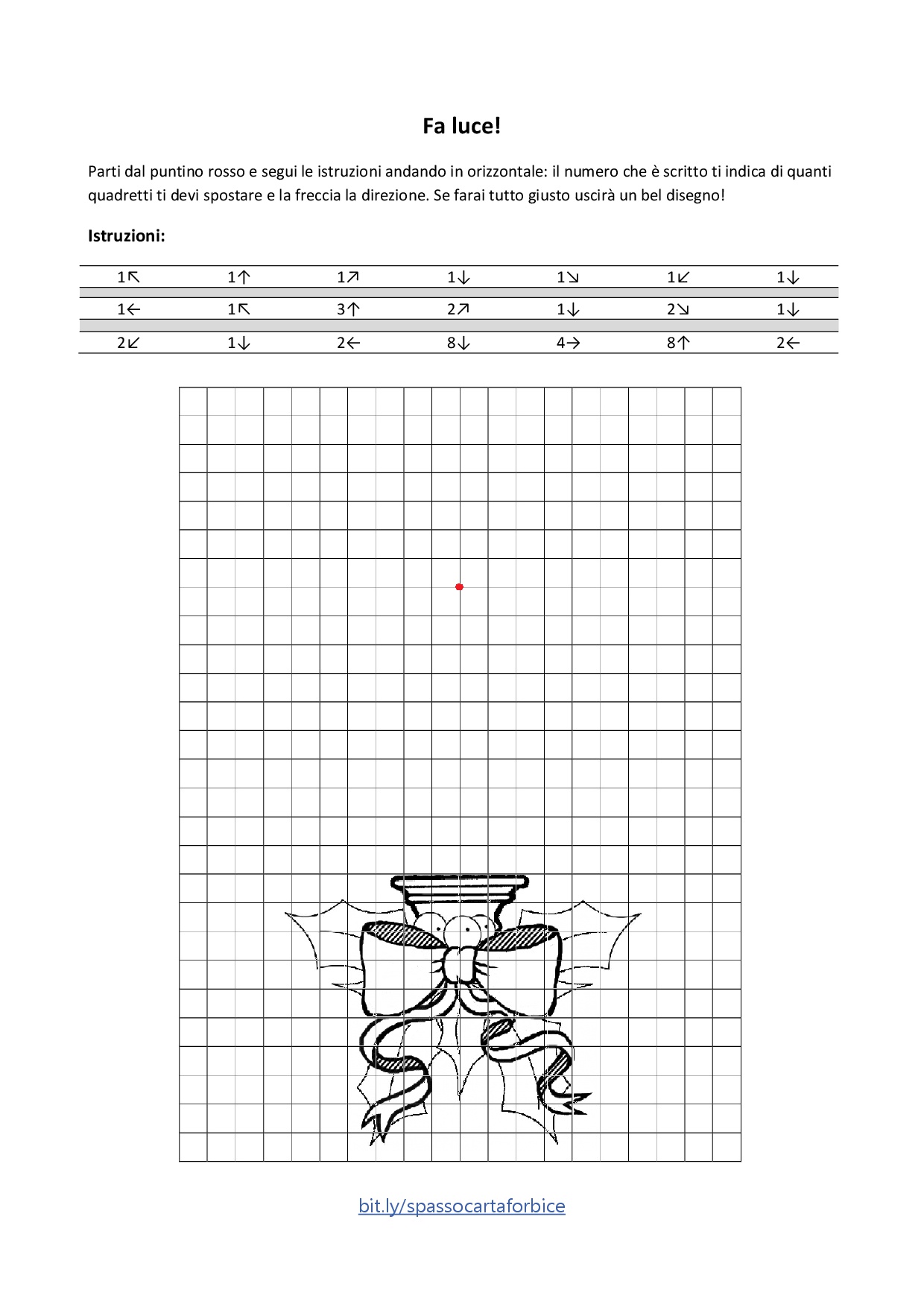 traccia il percorso scopri il disegno