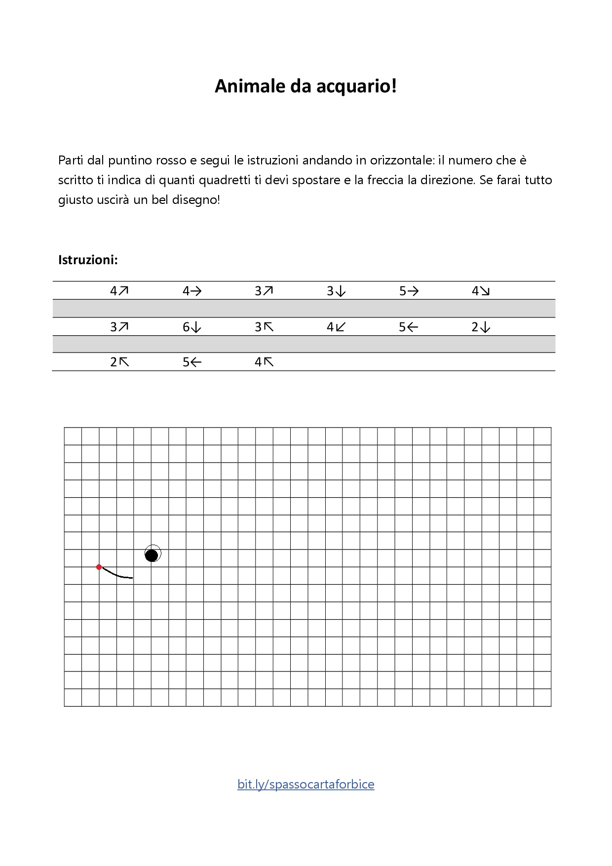 traccia il percorso scopri il disegno