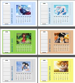 calendario anime manga 2013