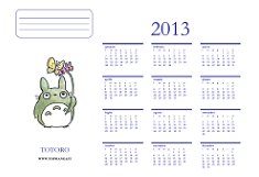 calendario anime manga 2013