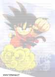 carta da lettere anime manga dragonball