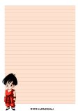 carta da lettere anime manga dragonball pan