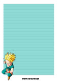 carta da lettere anime manga dragonball TRUNKS