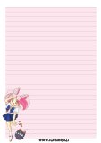 carta da lettere anime manga sailor moon chibiusa