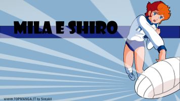 sfondi wallpaper MILA E SHIRO DUE CUORI NELLA PALLAVOLO