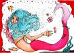fan art Rei Hasegawa bubbles mermaid