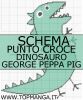 schema punto croce cartoni animati