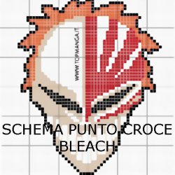 schema punto croce anime manga