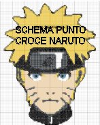 schema punto croce anime manga