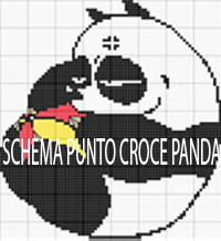 schema punto croce anime manga