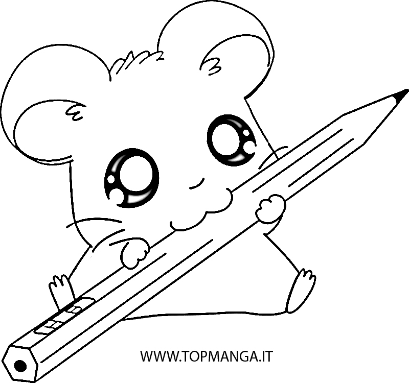 Immagini Da Colorare Di Hamtaro Topmanga Anime E Manga