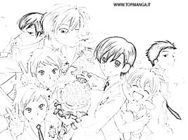 immagini da colorare di Ouran High SCHOOL HOST CLUB