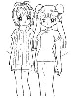 immagini da colorare di card captor sakura