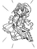 immagini da colorare di card captor sakura