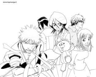 immagine da colorare bleach