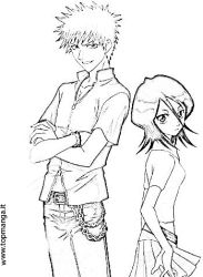 immagine da colorare bleach