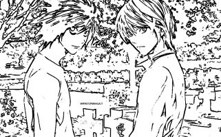 immagini da colorare di death note