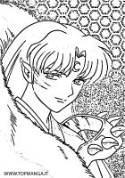immagini da colorare di inuyasha kagome