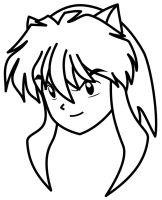 immagini da colorare di inuyasha kagome