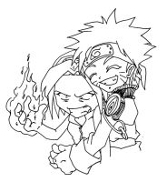 immagine da colorare di naruto