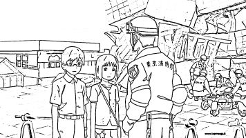 immagine da colorare tokyo magnitude8.0