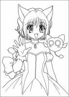 immagine da colorare di mew mew