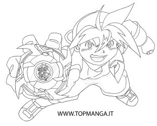 immagine da colorare beyblade