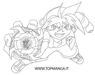 immagine da colorare beyblade