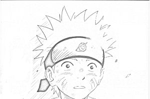 immagine da colorare di naruto