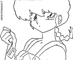 immagine da colorare RANMA