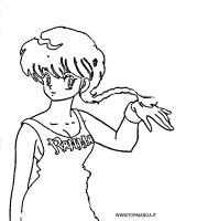 immagine da colorare RANMA