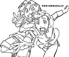 immagine da colorare FULL METAL ALCHEMIST