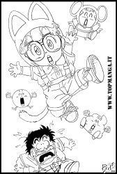 immagine da colorare anime manga arale
