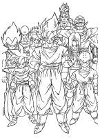 immagini da colorare di dragonball