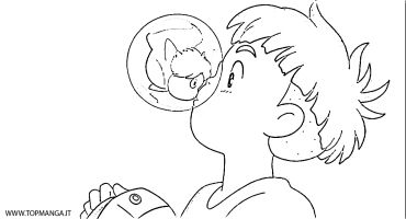 immagini da colorare di ponyo