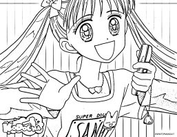 immagini da colorare di Kodomo no Omocha