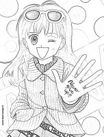 immagini da colorare di Kodomo no Omocha