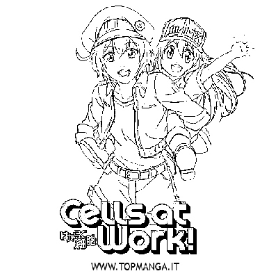 immagini da colorare di  CELLS AT WORK!