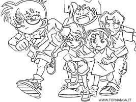 immagine da colorare DETECTIVE CONAN