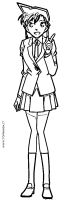 immagine da colorare DETECTIVE CONAN